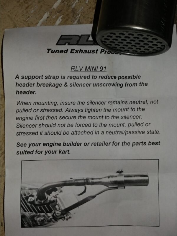 RLV 4117 mini 91 muffler